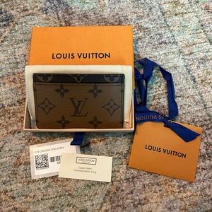 Authentic Louis Vuitton reverse monogram card holder.